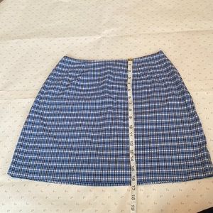 plaid mini skirt